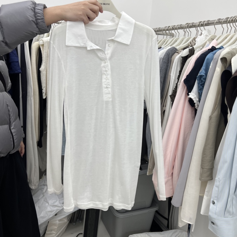 BREATHE東大門直郵女士新品熱賣時尚26春夏職業休閑長袖T恤BREATHE長袖T恤圖色2