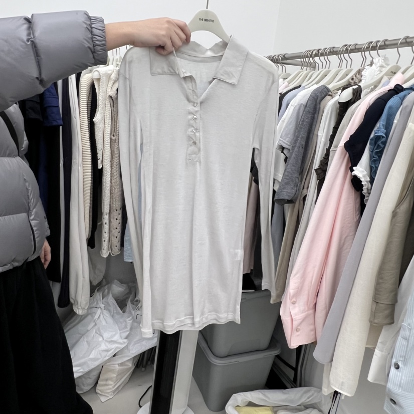 BREATHE東大門直郵女士新品熱賣時尚26春夏職業休閑長袖T恤BREATHE長袖T恤圖色4