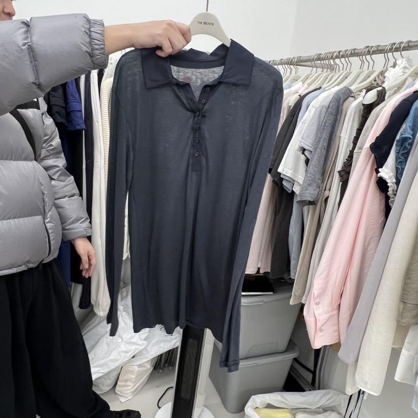 BREATHE東大門直郵女士新品熱賣時尚26春夏職業休閑長袖T恤BREATHE長袖T恤圖色6