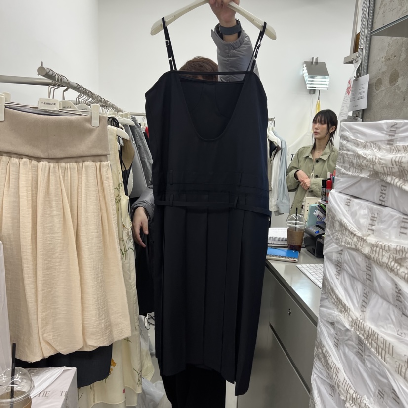 BREATHE韓國直郵女裝新款26春夏推薦真品人氣連衣裙含腰帶BREATHE連衣裙