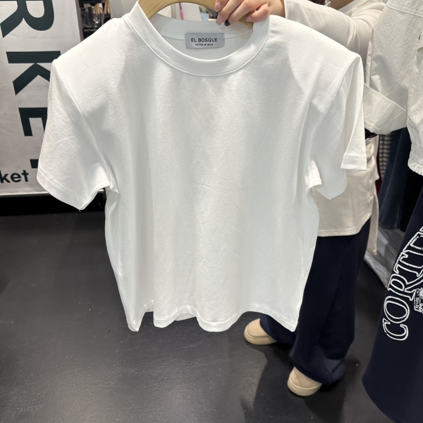 EL BOSQUE東大門直郵女士新品休閑真品人氣26春夏熱賣T恤EL BOSQUET恤圖色1
