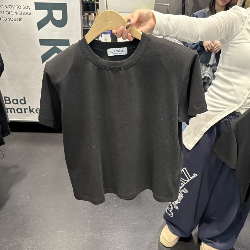 EL BOSQUE東大門直郵女士新品休閑真品人氣26春夏熱賣T恤EL BOSQUET恤圖色2