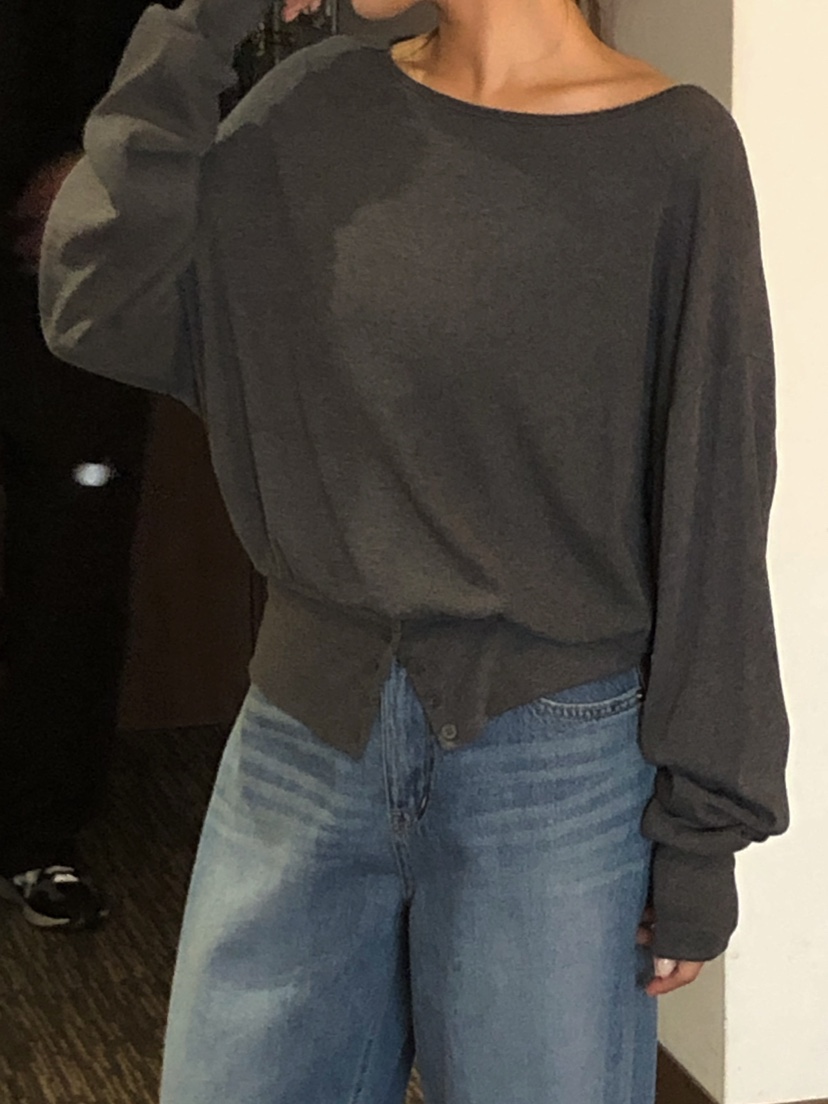 ONDO-P韓國直郵女士新款26春夏休閑推薦熱賣真品針織衫紐扣ONDO-P針織衫