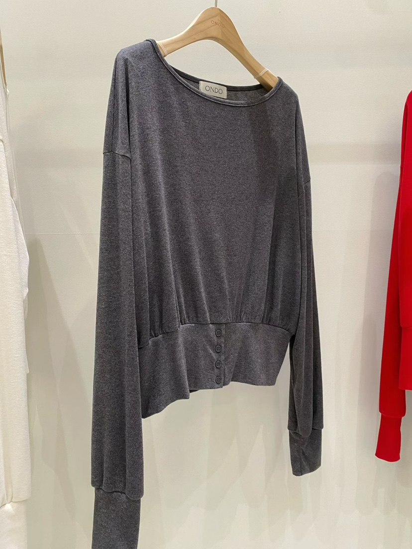 ONDO-P韓國直郵女士新款26春夏休閑推薦熱賣真品針織衫紐扣ONDO-P針織衫