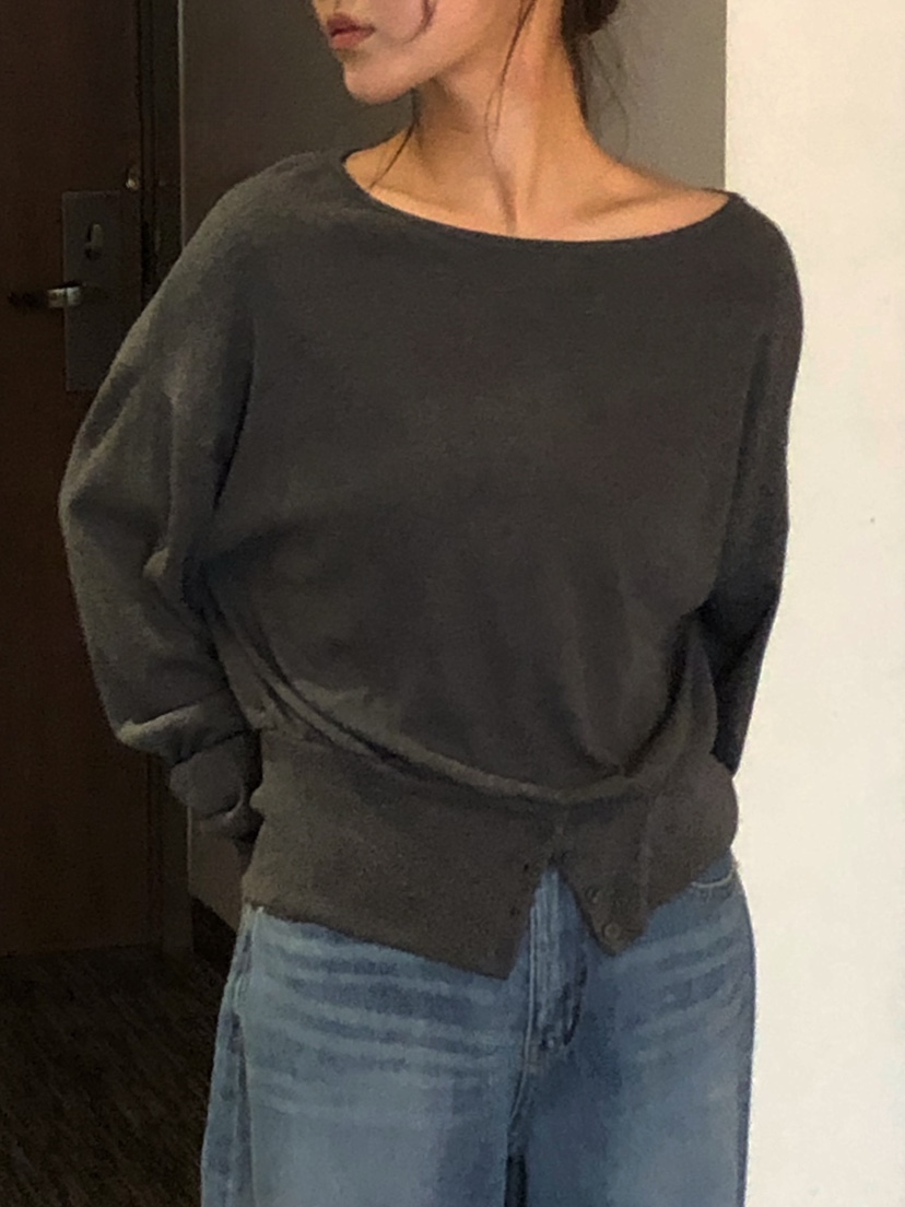 ONDO-P韓國直郵女士新款26春夏休閑推薦熱賣真品針織衫紐扣ONDO-P針織衫圖色2