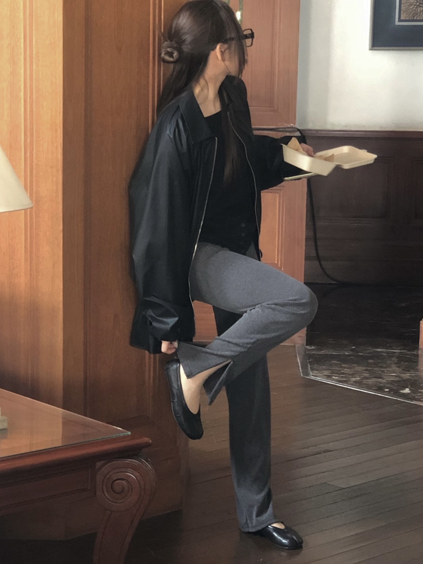 ONDO-P韓國代購女士新品熱賣26春夏人氣職業休閑休閑褲拉鏈ONDO-P休閑褲