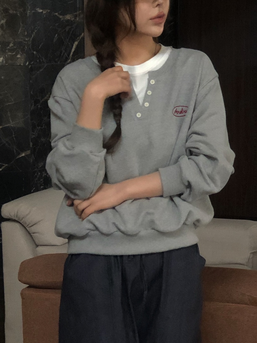 ONDO-P東大門代購女士新款26春夏人氣推薦休閑熱賣時尚衛衣ONDO-P衛衣圖色1