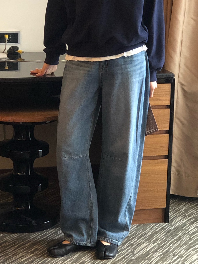 ONDO-P東大門代購女裝新品休閑真品26春夏人氣職業牛仔褲ONDO-P牛仔褲