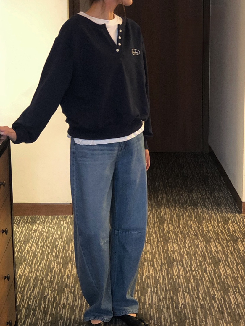 ONDO-P東大門代購女裝新品休閑真品26春夏人氣職業牛仔褲ONDO-P牛仔褲