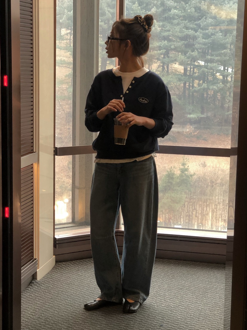 ONDO-P東大門代購女裝新品休閑真品26春夏人氣職業牛仔褲ONDO-P牛仔褲