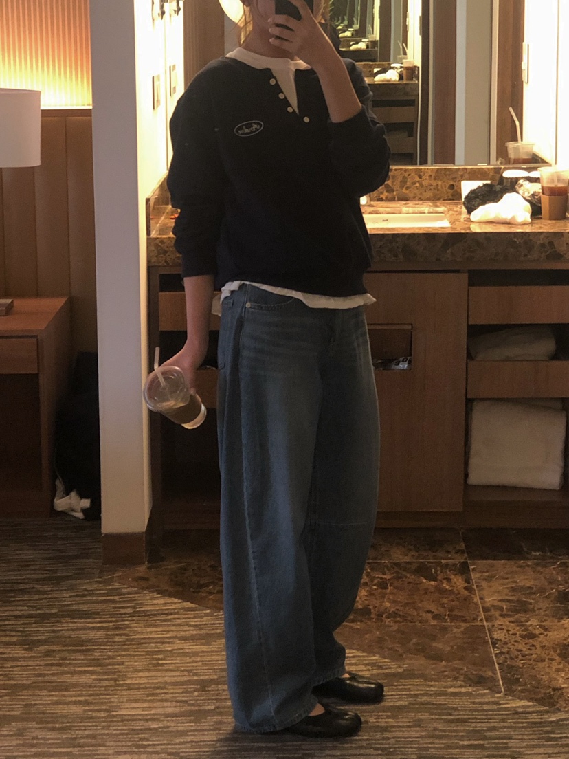 ONDO-P東大門代購女裝新品休閑真品26春夏人氣職業牛仔褲ONDO-P牛仔褲