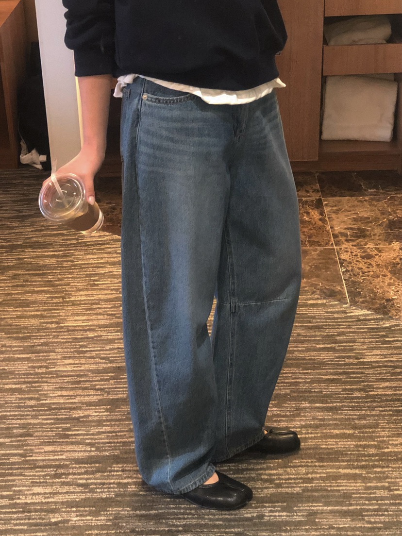 ONDO-P東大門代購女裝新品休閑真品26春夏人氣職業牛仔褲ONDO-P牛仔褲