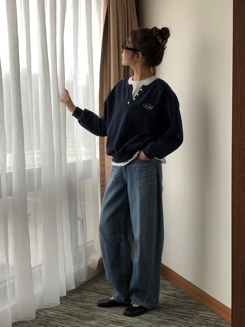 ONDO-P東大門代購女裝新品休閑真品26春夏人氣職業牛仔褲ONDO-P牛仔褲