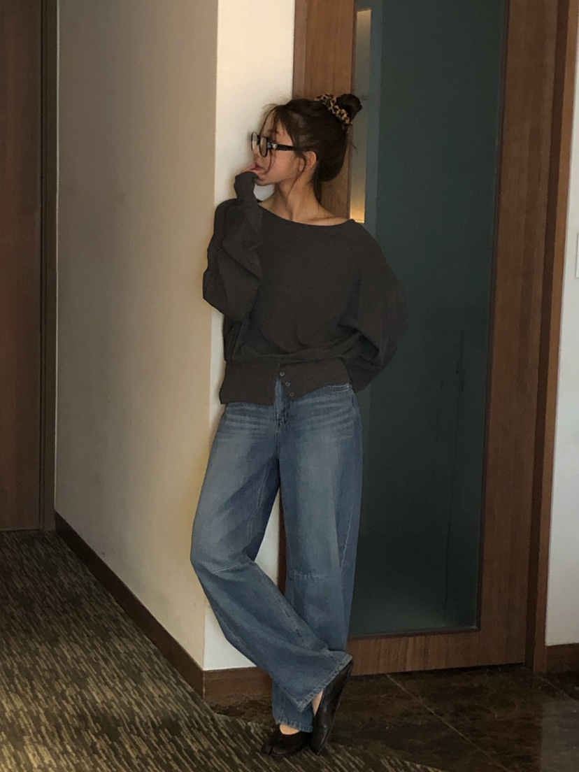 ONDO-P東大門代購女裝新品休閑真品26春夏人氣職業牛仔褲ONDO-P牛仔褲