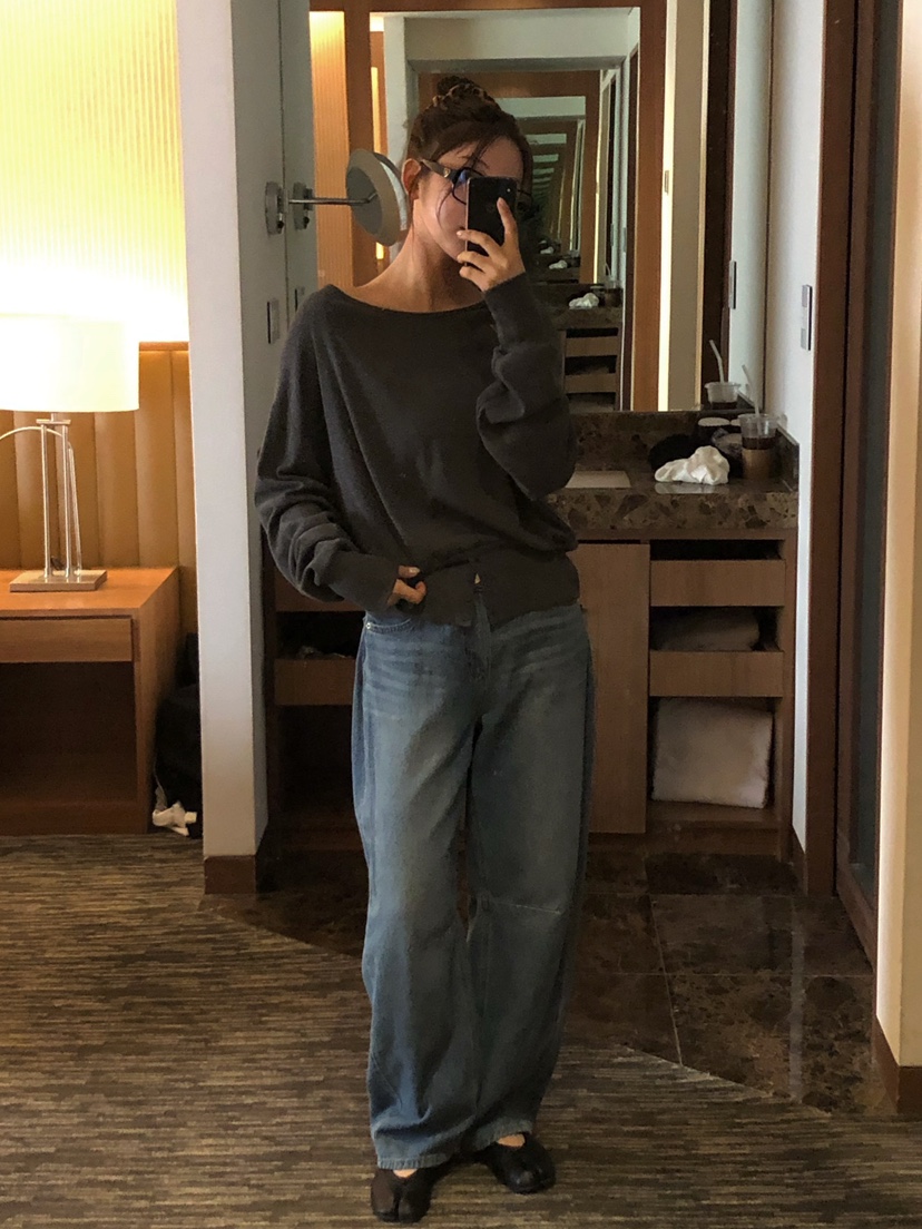 ONDO-P東大門代購女裝新品休閑真品26春夏人氣職業牛仔褲ONDO-P牛仔褲