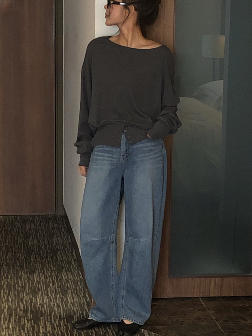 ONDO-P東大門代購女裝新品休閑真品26春夏人氣職業牛仔褲ONDO-P牛仔褲