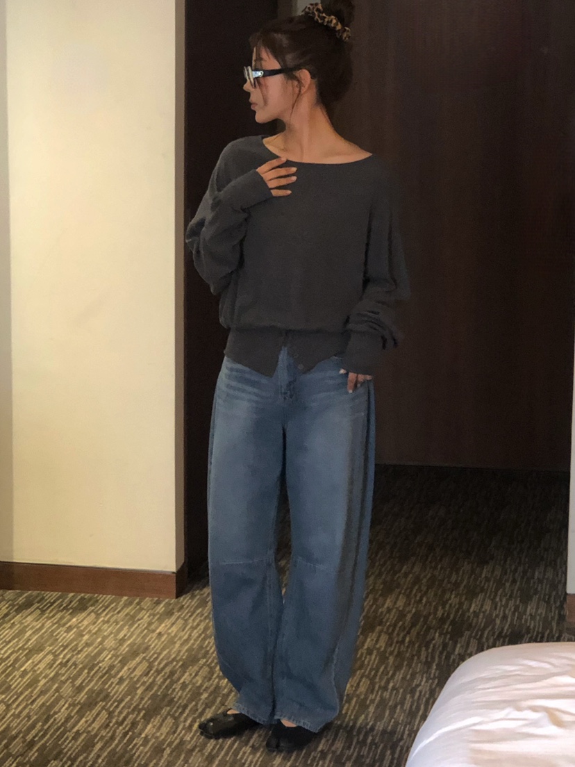 ONDO-P東大門代購女裝新品休閑真品26春夏人氣職業牛仔褲ONDO-P牛仔褲