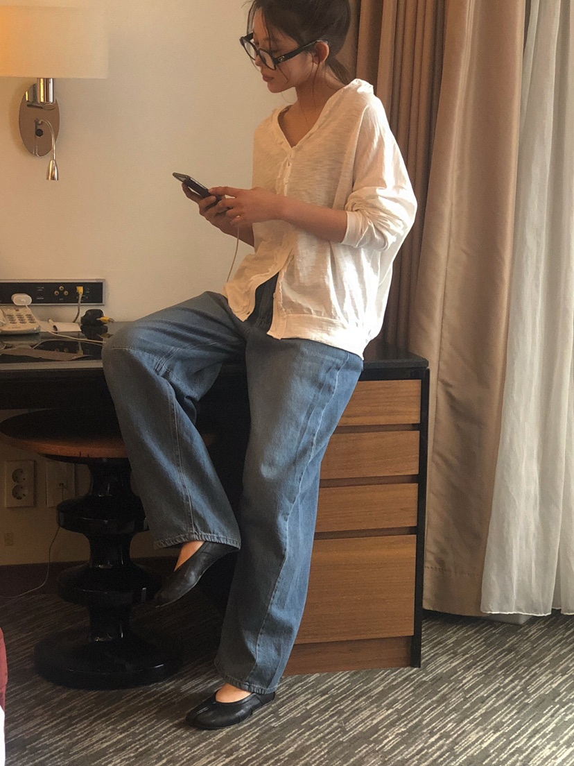 ONDO-P東大門代購女裝新品休閑真品26春夏人氣職業牛仔褲ONDO-P牛仔褲