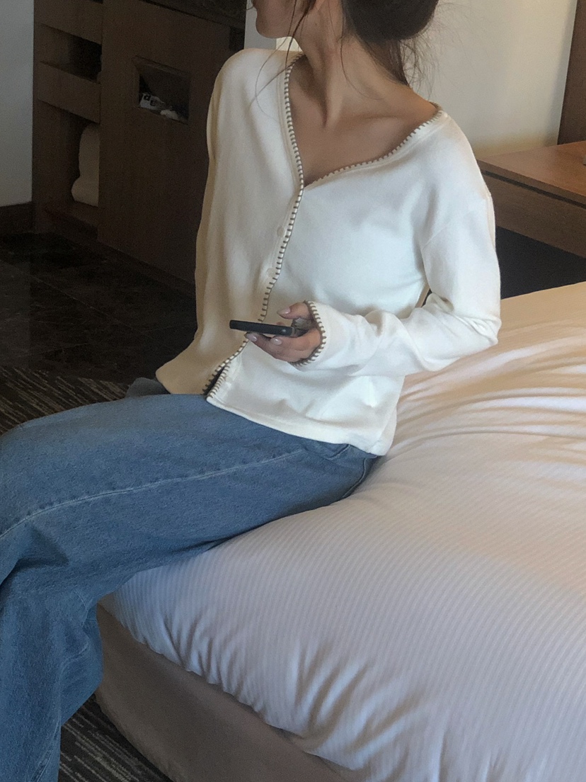 ONDO-P韓國直郵女士新品推薦熱賣26春夏時尚職業休閑針織衫ONDO-P針織衫