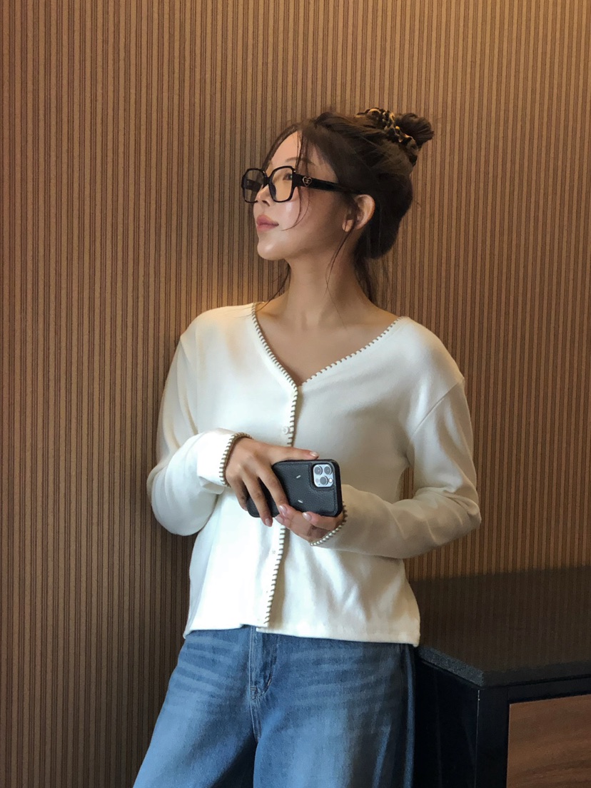 ONDO-P韓國直郵女士新品推薦熱賣26春夏時尚職業休閑針織衫ONDO-P針織衫