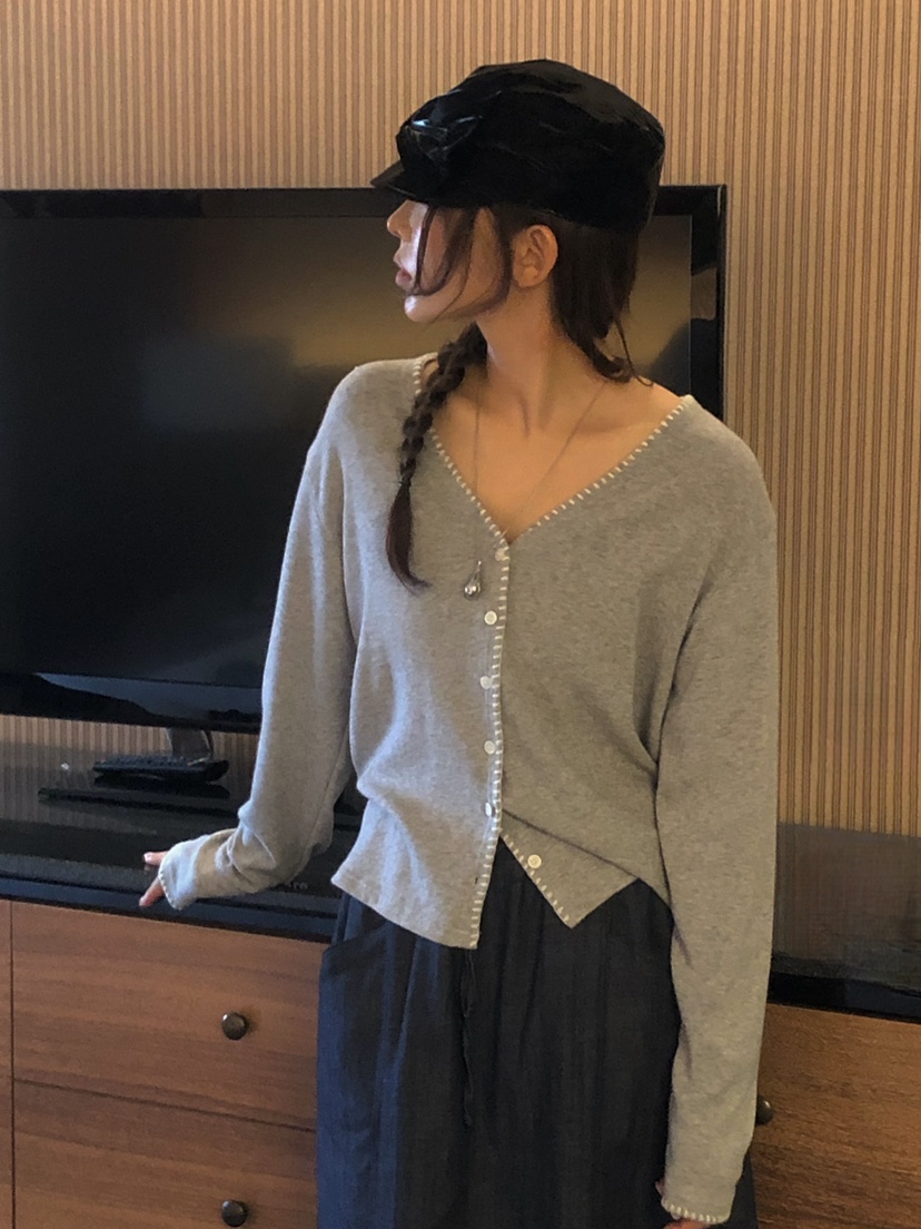 ONDO-P韓國直郵女士新品推薦熱賣26春夏時尚職業休閑針織衫ONDO-P針織衫