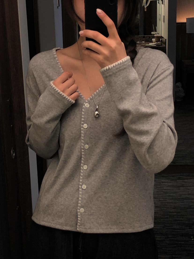 ONDO-P韓國直郵女士新品推薦熱賣26春夏時尚職業休閑針織衫ONDO-P針織衫