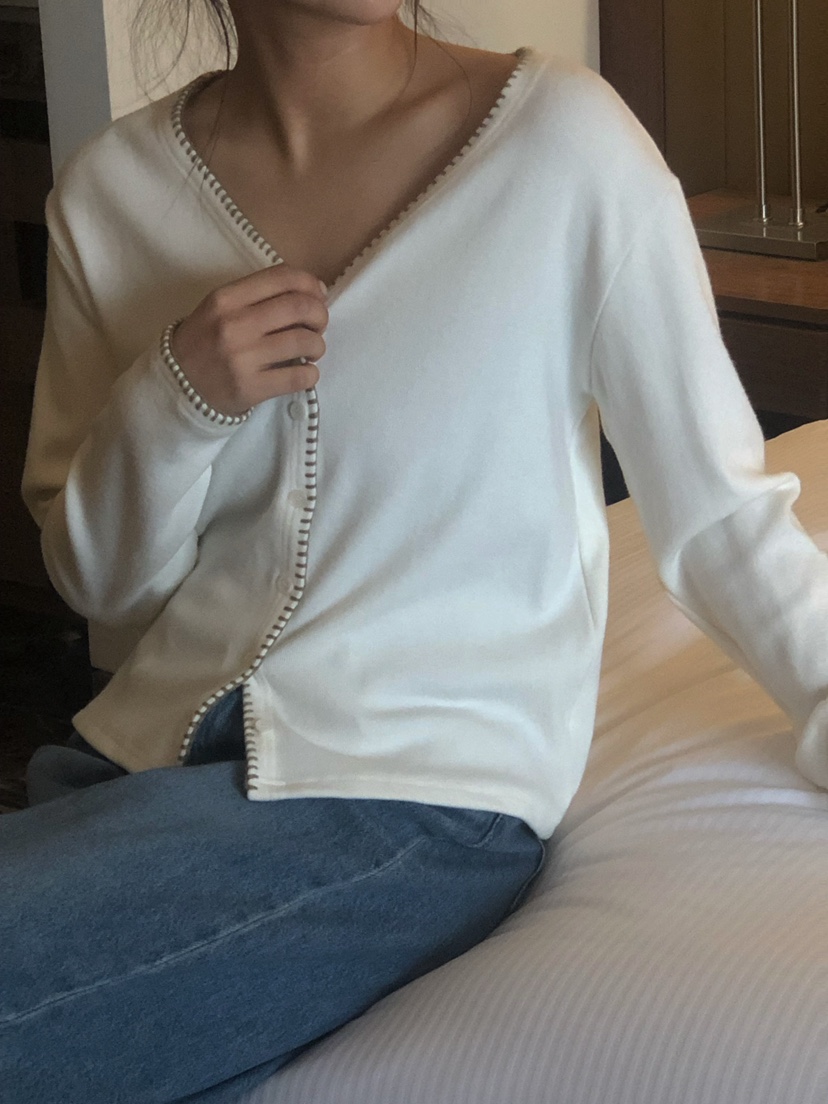 ONDO-P韓國直郵女士新品推薦熱賣26春夏時尚職業休閑針織衫ONDO-P針織衫圖色2