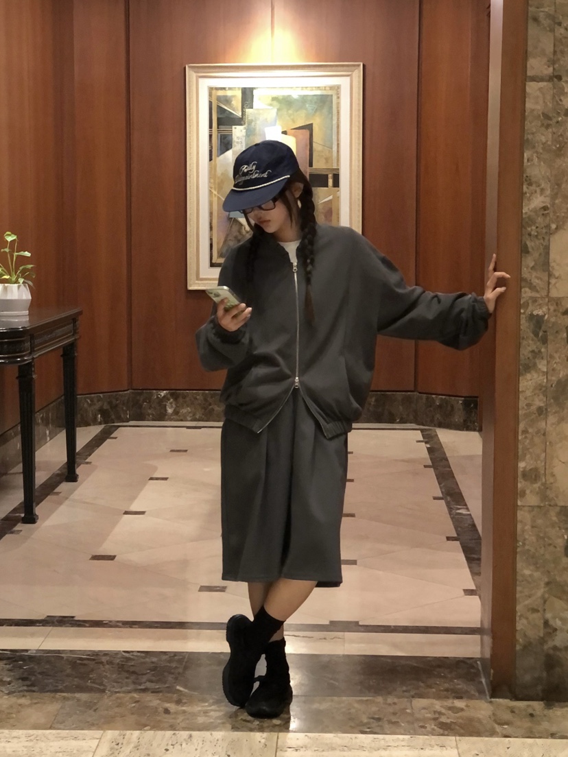 ONDO-P東大門直郵女裝新款時尚熱賣26春夏休閑夾克尼龍拉鏈ONDO-P夾克