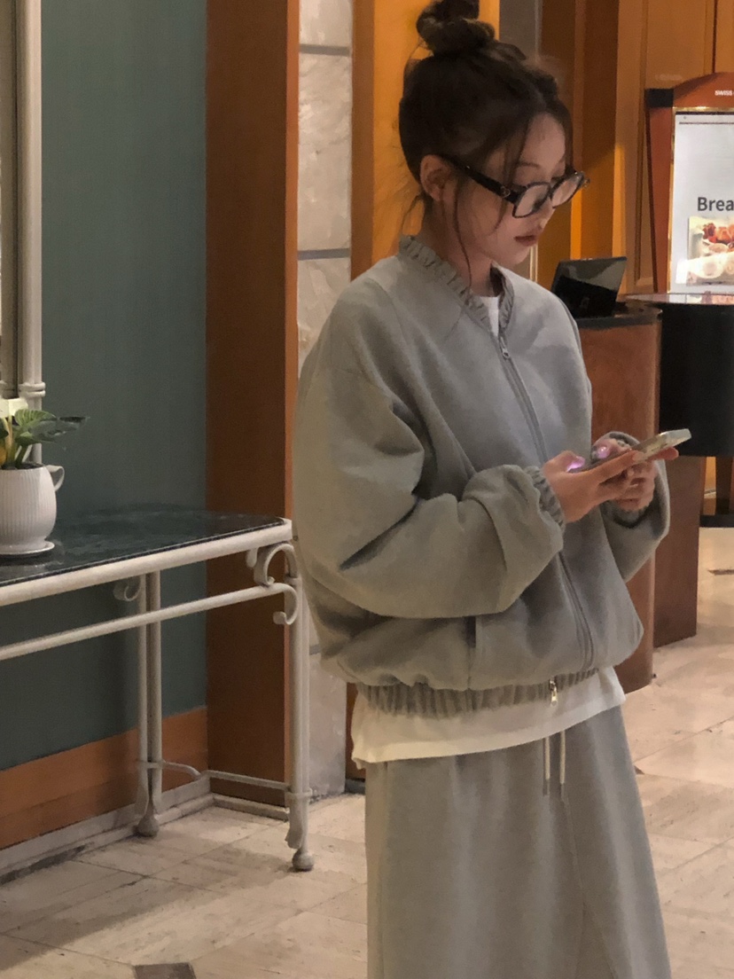 ONDO-P東大門直郵女裝新款時尚熱賣26春夏休閑夾克尼龍拉鏈ONDO-P夾克