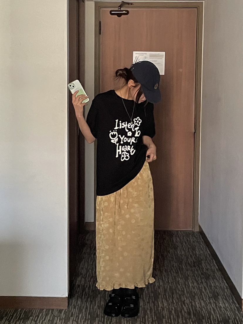 ONDO-P東大門實拍女士新品時尚26春夏熱賣人氣休閑職業長裙ONDO-P長裙