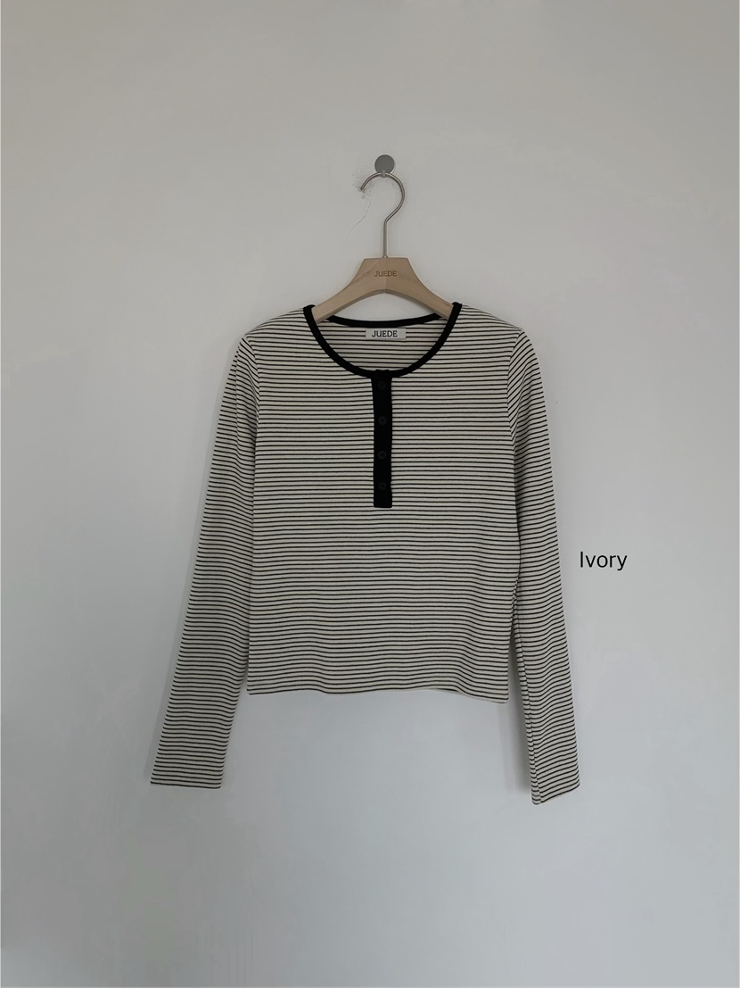 JUEDE東大門代購女士新品休閑長袖T恤JUEDE長袖T恤圖色1