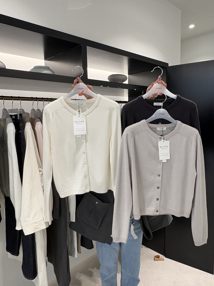 CREAM-P東大門直郵女士新款推薦熱賣職業休閑針織衫絲綢CREAM-P針織衫