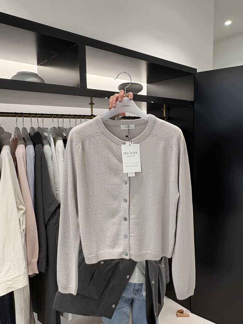 CREAM-P東大門直郵女士新款推薦熱賣職業休閑針織衫絲綢CREAM-P針織衫圖色2