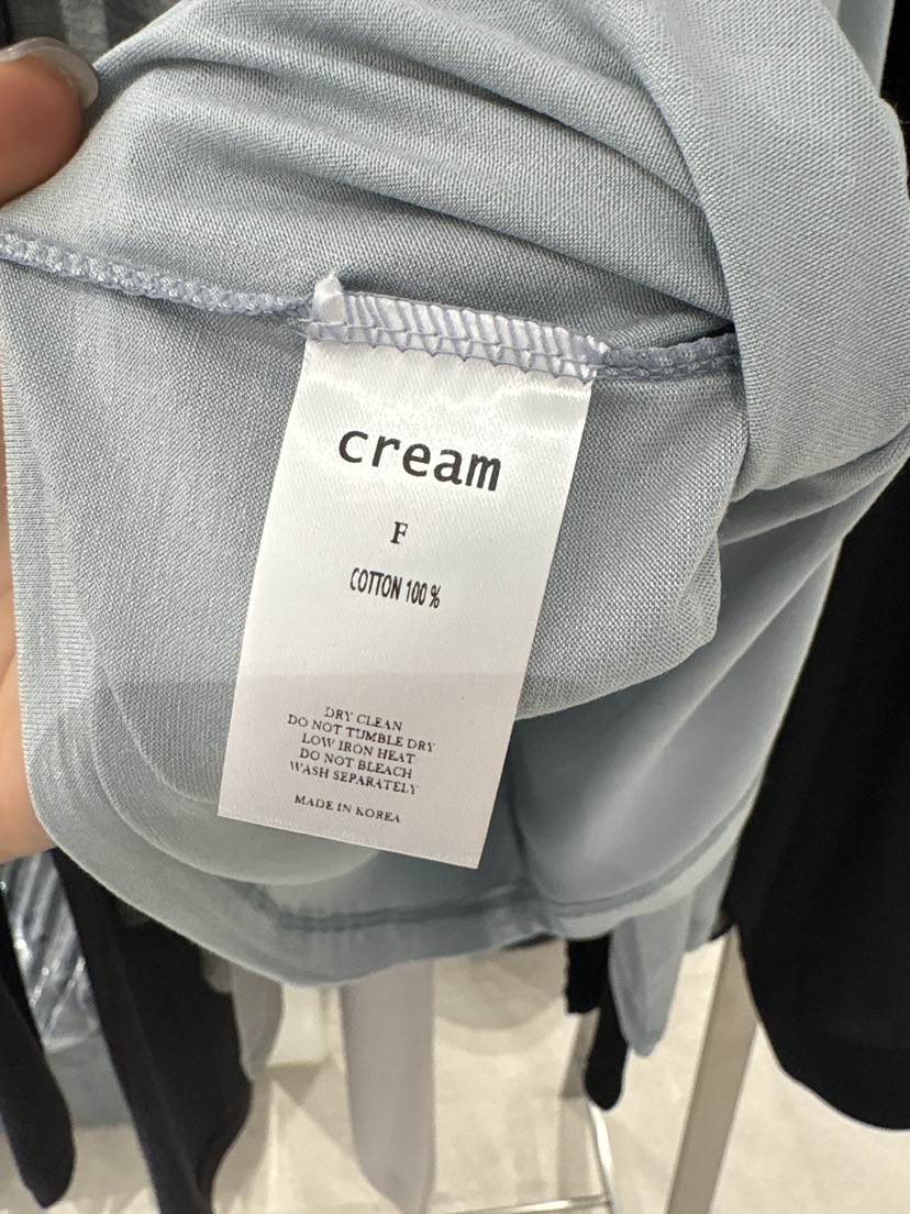 CREAM-P東大門直郵女裝新款26春夏時尚熱賣休閑推薦長袖T恤CREAM-P長袖T恤