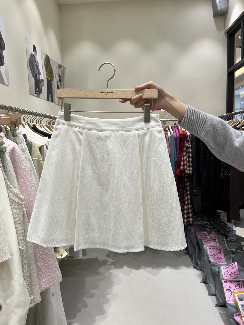 MARIE MARIE東大門代購女士新款26春夏時尚人氣短裙褶裥MARIE MARIE短裙圖色1