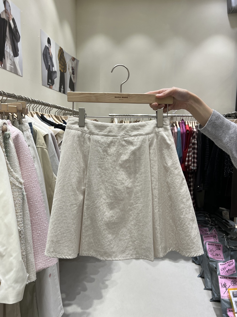 MARIE MARIE東大門代購女士新款26春夏時尚人氣短裙褶裥MARIE MARIE短裙圖色2