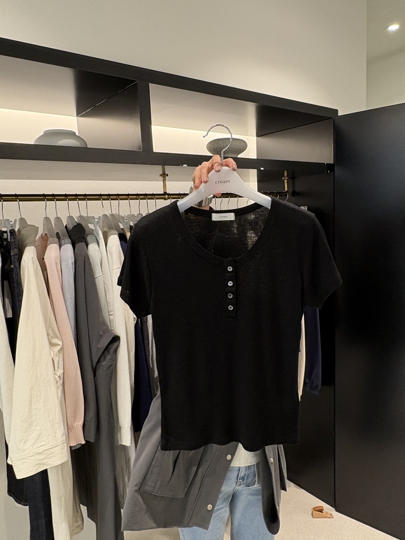 CREAM-P韓國直郵女裝新品熱賣推薦休閑職業26春夏時尚T恤CREAM-PT恤圖色4