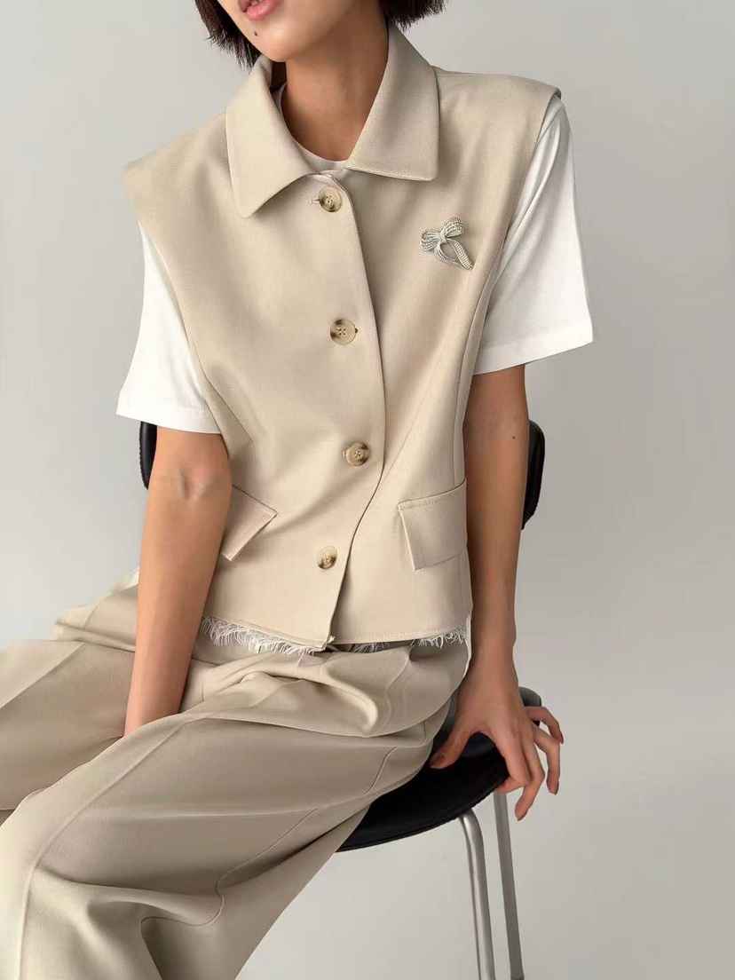 MARIE MARIE韓國直郵女裝新款時尚休閑職業熱賣人氣馬甲MARIE MARIE馬甲