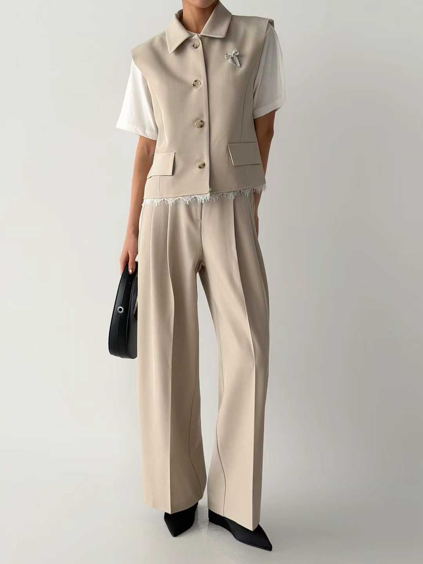 MARIE MARIE韓國直郵女裝新款時尚休閑職業熱賣人氣馬甲MARIE MARIE馬甲