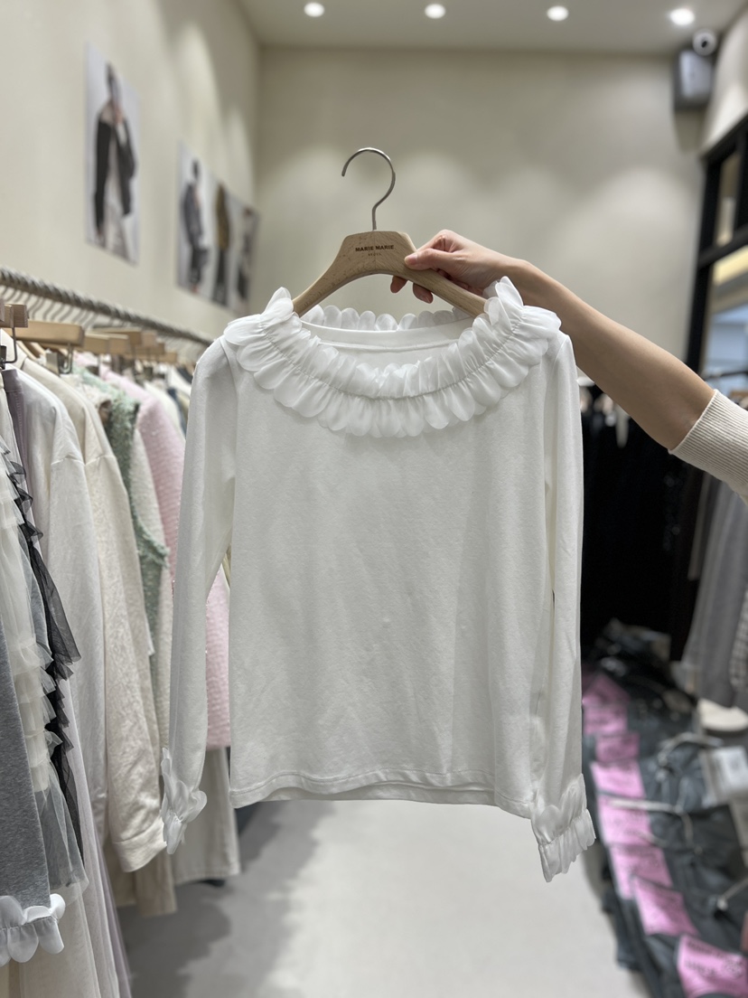 MARIE MARIE東大門實拍女士新款推薦熱賣時尚休閑長袖T恤MARIE MARIE長袖T恤圖色1