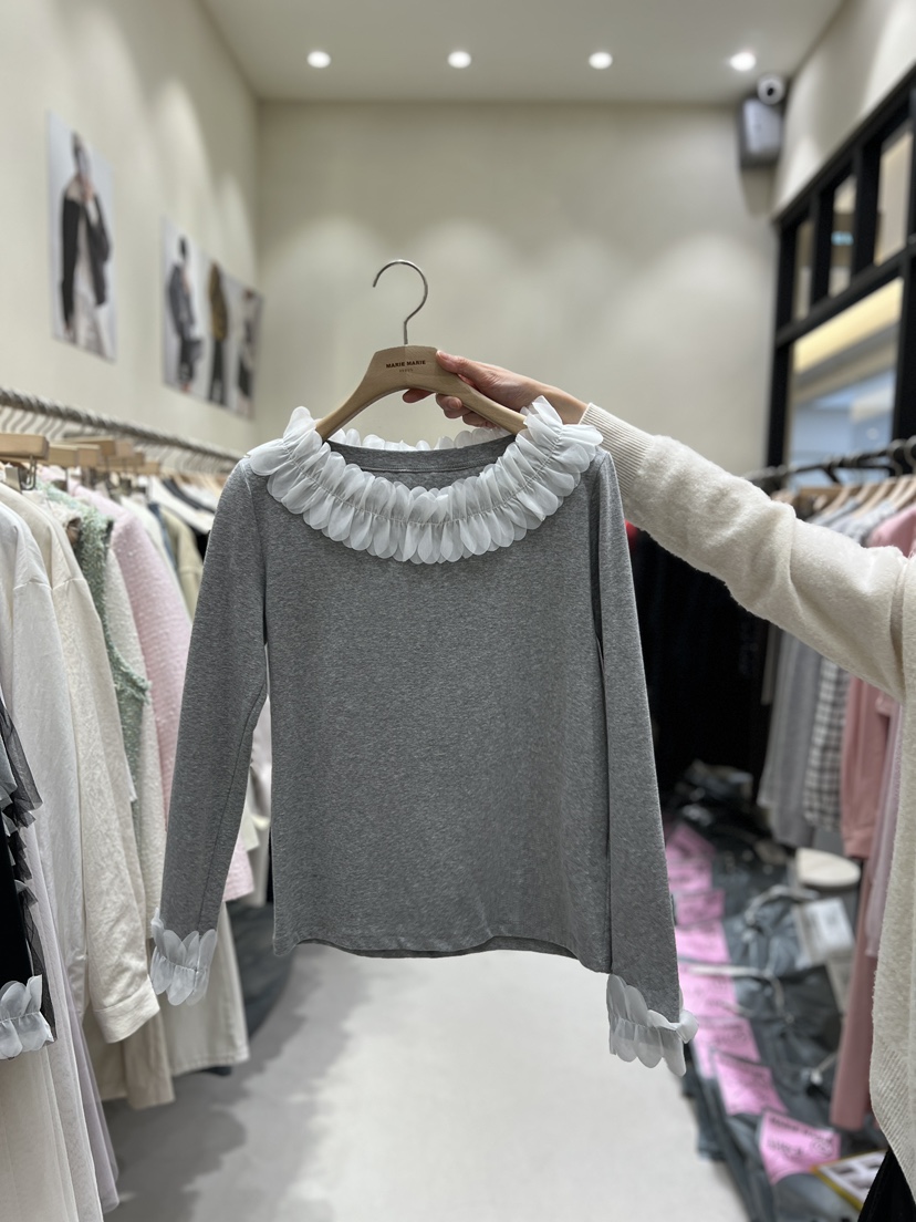 MARIE MARIE東大門實拍女士新款推薦熱賣時尚休閑長袖T恤MARIE MARIE長袖T恤圖色2