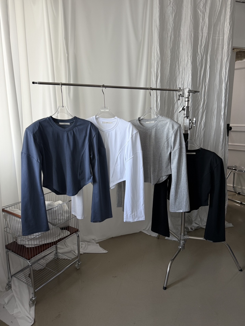 UOOV東大門實拍女士新款休閑26春夏人氣時尚真品職業長袖T恤UOOV長袖T恤