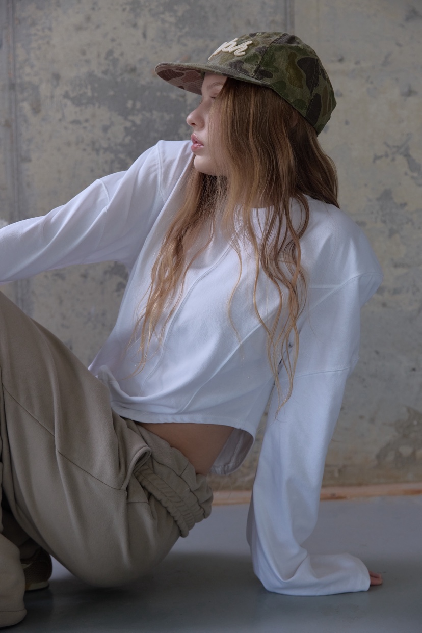 UOOV東大門實拍女士新款休閑26春夏人氣時尚真品職業長袖T恤UOOV長袖T恤