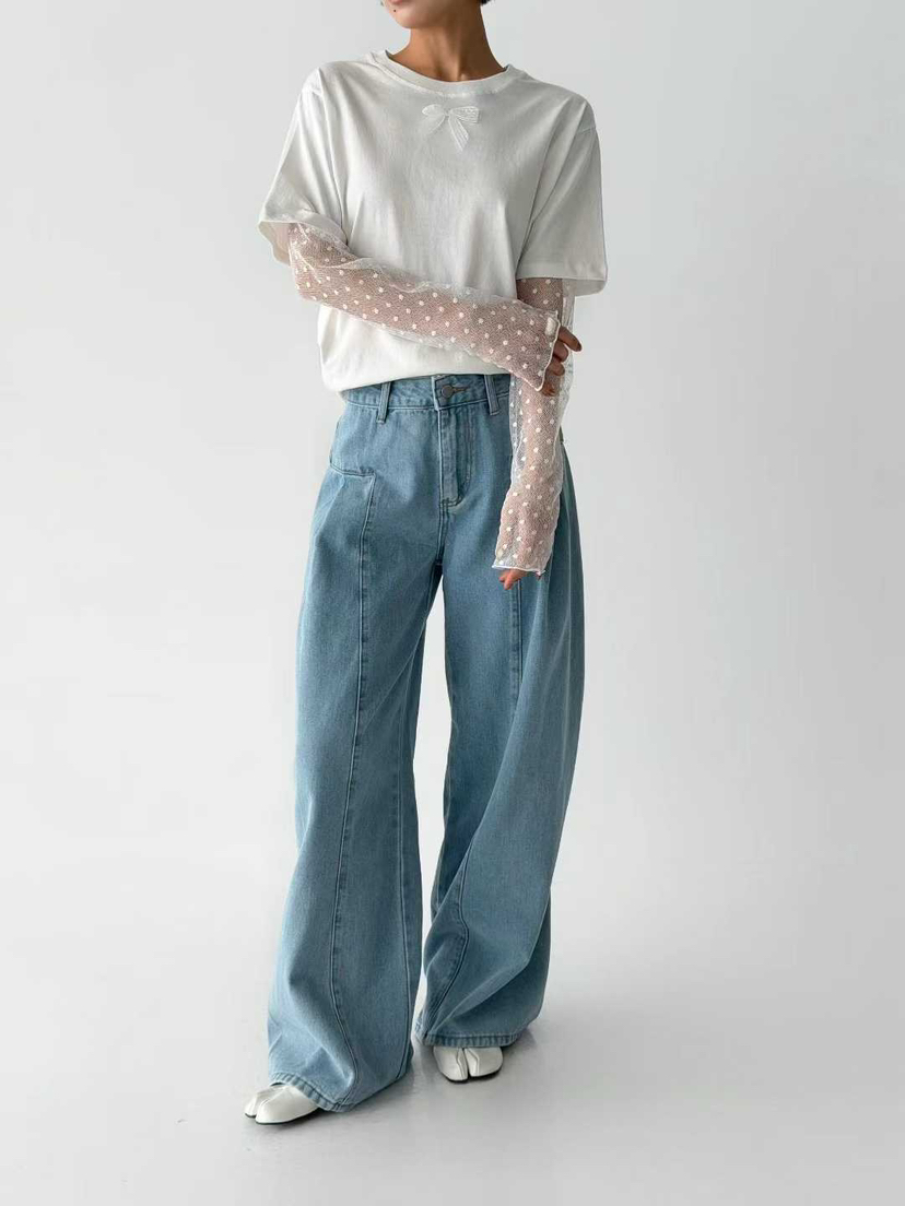 MARIE MARIE韓國代購女士新款熱賣休閑人氣長袖T恤假兩件MARIE MARIE長袖T恤