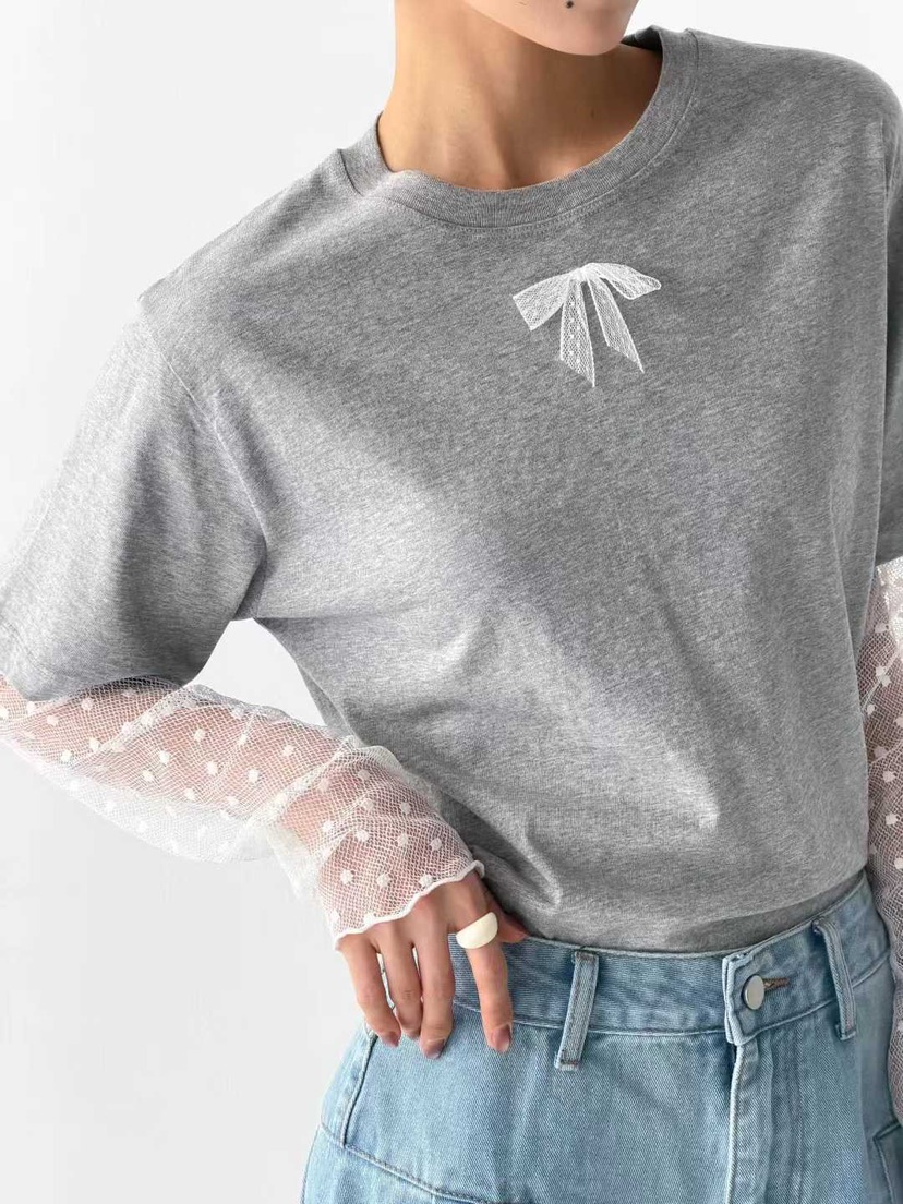 MARIE MARIE韓國代購女士新款熱賣休閑人氣長袖T恤假兩件MARIE MARIE長袖T恤