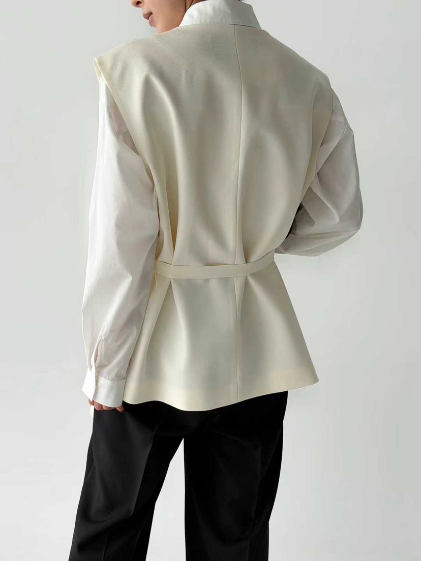 MARIE MARIE東大門實拍女裝新品推薦職業人氣26春夏馬甲腰帶MARIE MARIE馬甲