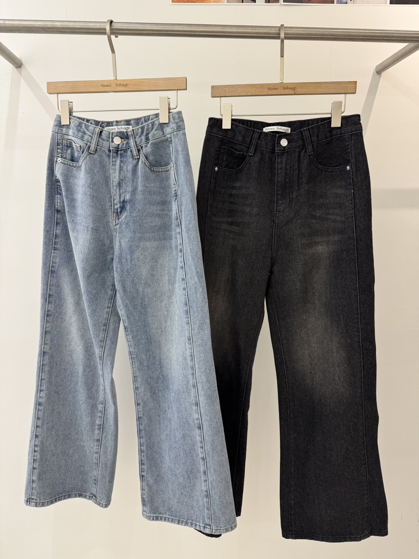 WEAUE SELVAGE東大門直郵女裝新款人氣休閑真品推薦牛仔褲Weave Selvage牛仔褲