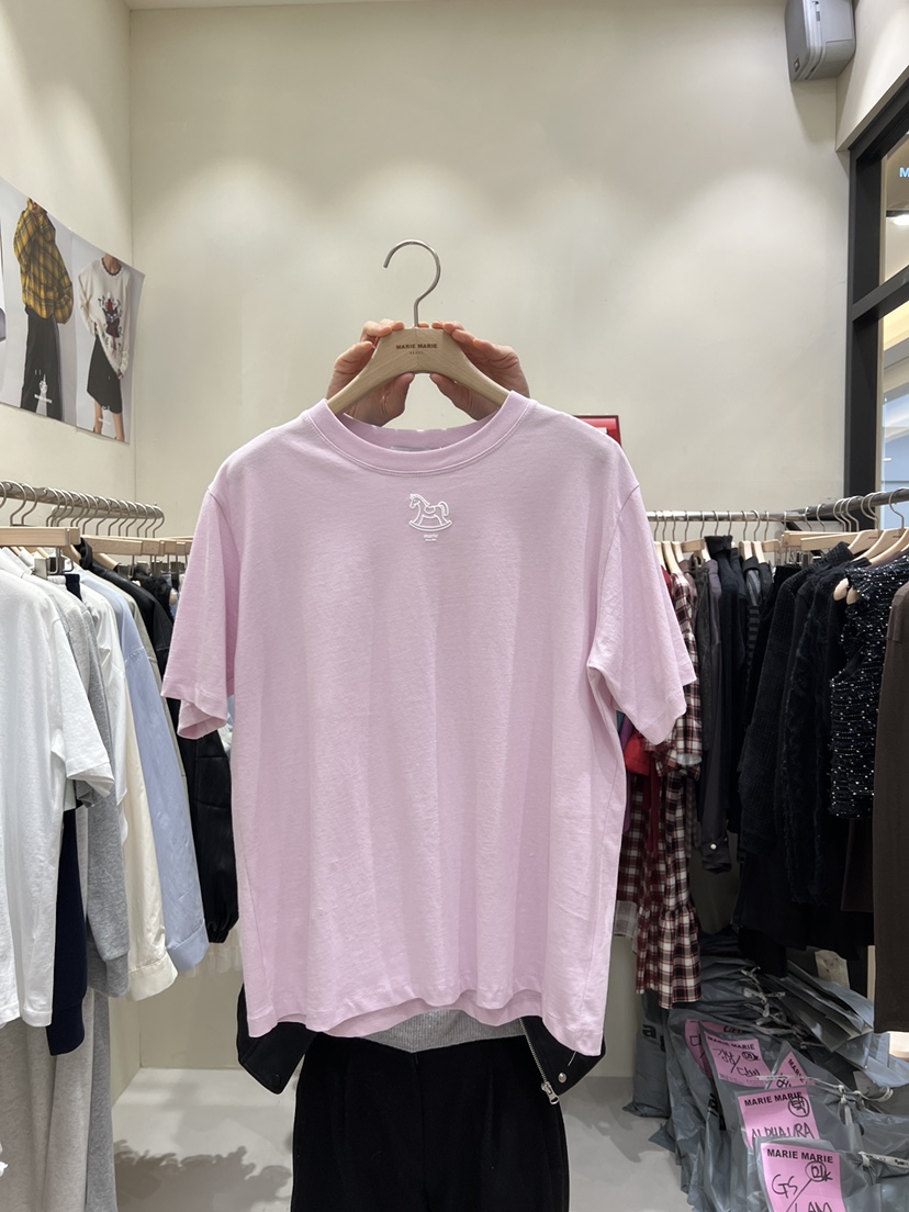 MARIE MARIE韓國直郵女士新款職業推薦真品26春夏人氣T恤MARIE MARIET恤圖色2
