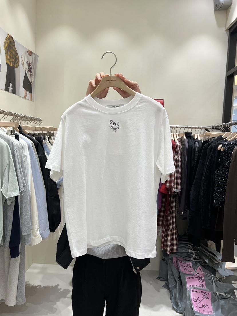 MARIE MARIE韓國直郵女士新款職業推薦真品26春夏人氣T恤MARIE MARIET恤圖色3