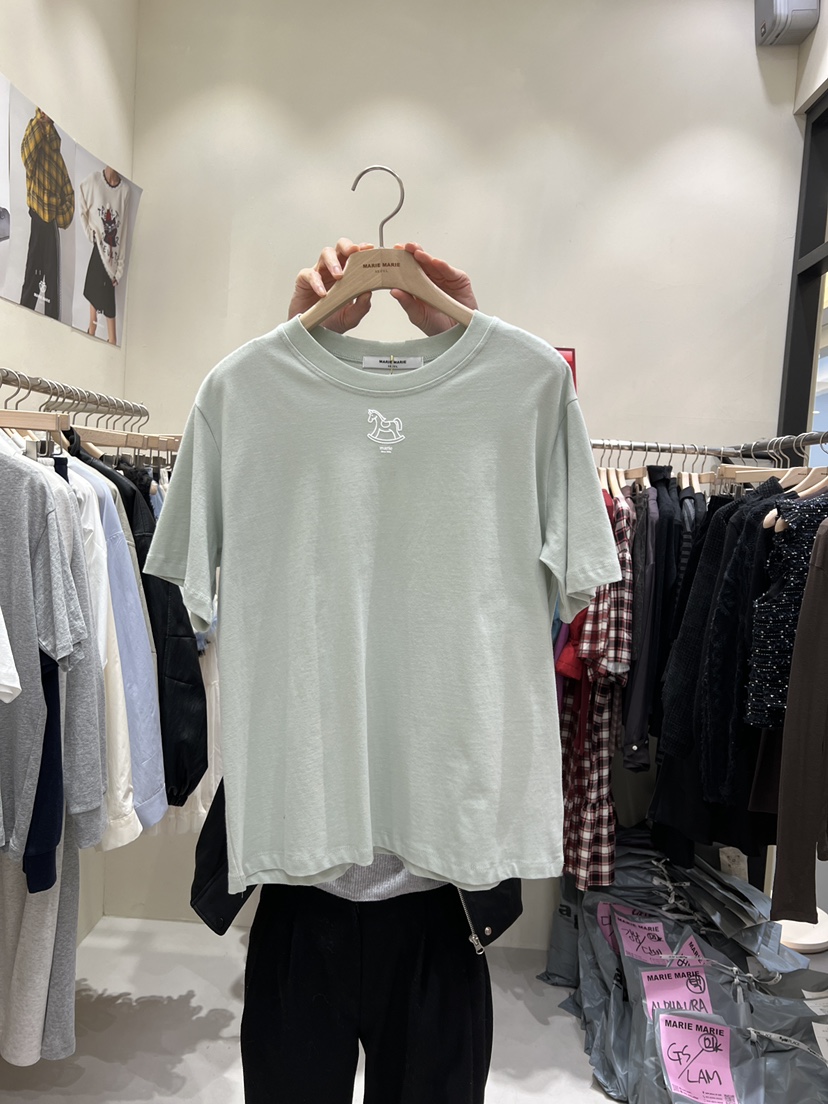 MARIE MARIE韓國直郵女士新款職業推薦真品26春夏人氣T恤MARIE MARIET恤圖色4